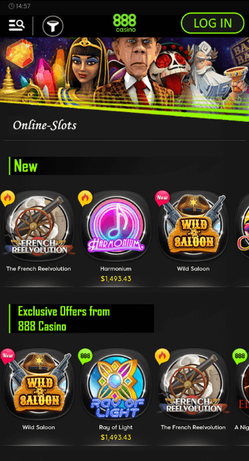 best 888 casino slots